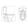 Toilet Bowls Santek 675871 техпорт techport Home Improvement Bathroom Fixture  technique for restroom toilets CD League with seat in polypropylene 1WH302197 ► Photo 2/5