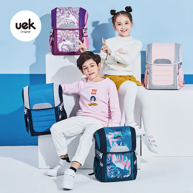 

UEK Unicorn Backpack School Bookbag For Elementary Student Boys and Gilrs comfortable Large Capacity polyester shoulder strap