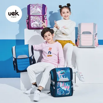 

UEK Unicorn Backpack School Bookbag For Elementary Student Boys and Gilrs comfortable Large Capacity polyester shoulder strap