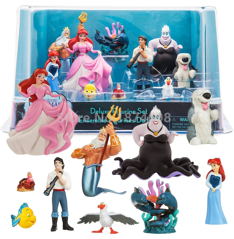 little mermaid figure set