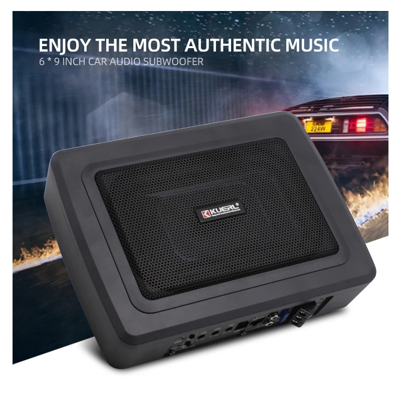 600W 3ohm 6*9 Inch Car Audio Active Subwoofer Speaker Multimedia Radio Ultra-thin SPL High Power Loudspeaker