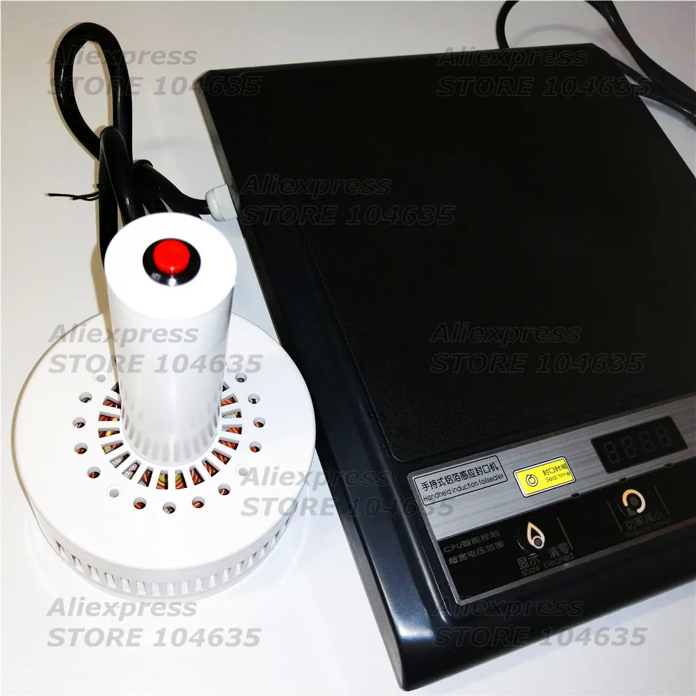 Microcomputer Hand-held Electromagnetic Induction Foil Aluminum Sealing Machine Continuous Bottle Sealer Machine DL-500E 4
