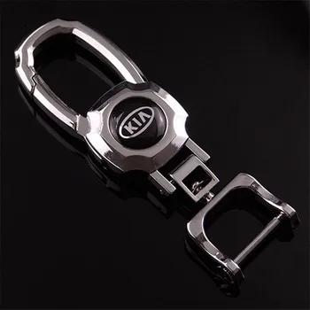 

1Pcs For Kia Rio K2 K3 K5 Sorento Sportage Car Styling Metal Car Key Ring Keychain Key Holder Logo Auto Car Fashion Accessories