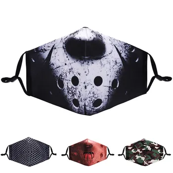 

Adult Men And Women Polka Printed outdoor Anti-Dust Double-layer Mask Face Mask Mascherina Lavabile Masque De Protection
