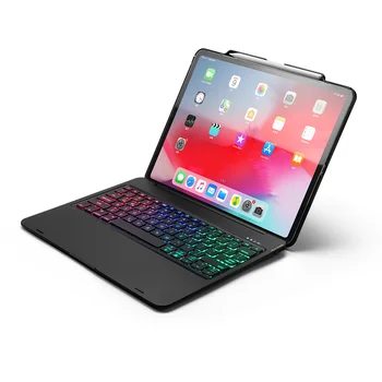 

Wireless Bluetooth Keyboard Case for iPad Pro 12.9 inch 2018 tablet with Colorful LED Backlight