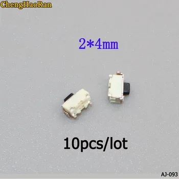 

ChengHaoRan Tap 2*4 patch side press For phone power button For tablet MP3/MP4 micro touch button switch set 10