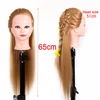 Alileader 65Cm Mannequin Head With Hair Training Head Hair Practice Barber 7 Styles Hair Training Head For Hairstyles Free Gift ► Photo 3/6