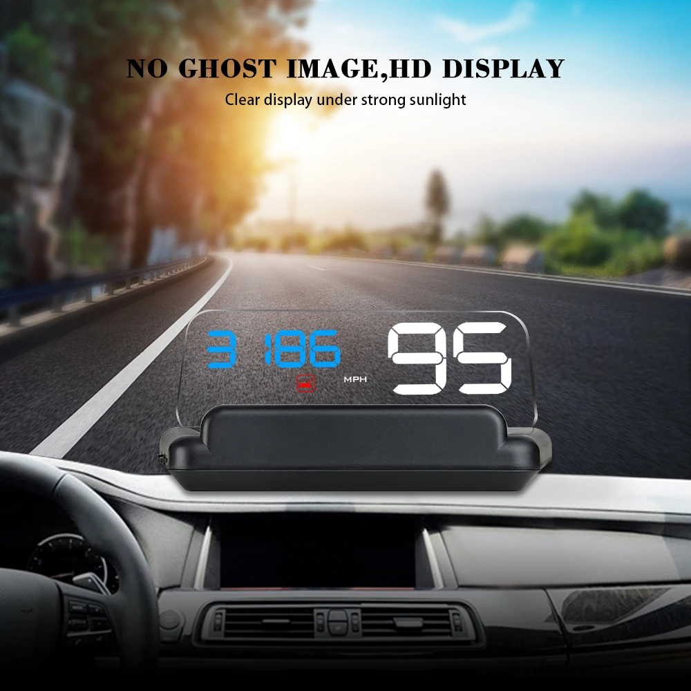 

C500 OBD2 Head up Car Projector Car Styling Reader Speed Self-adaptive Car Fuel etc Parameter Display Alarm System DFDF