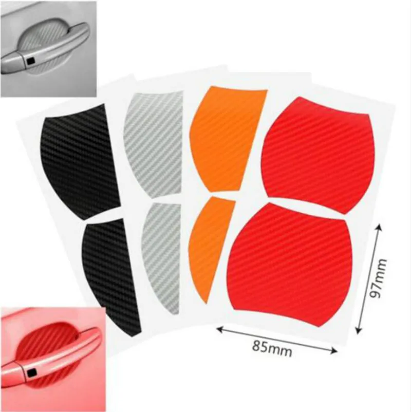

4Pcs/Set Car Door Sticker Scratches Resistant Cover Body Decoration Auto Handle Protection Film Exterior Accessories Car-styling