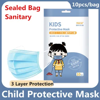 

Disposable Children's Mask Cartoon Pattern print Protect Mouth Masks 3 Layer Hygiene Breathable Mascarilla