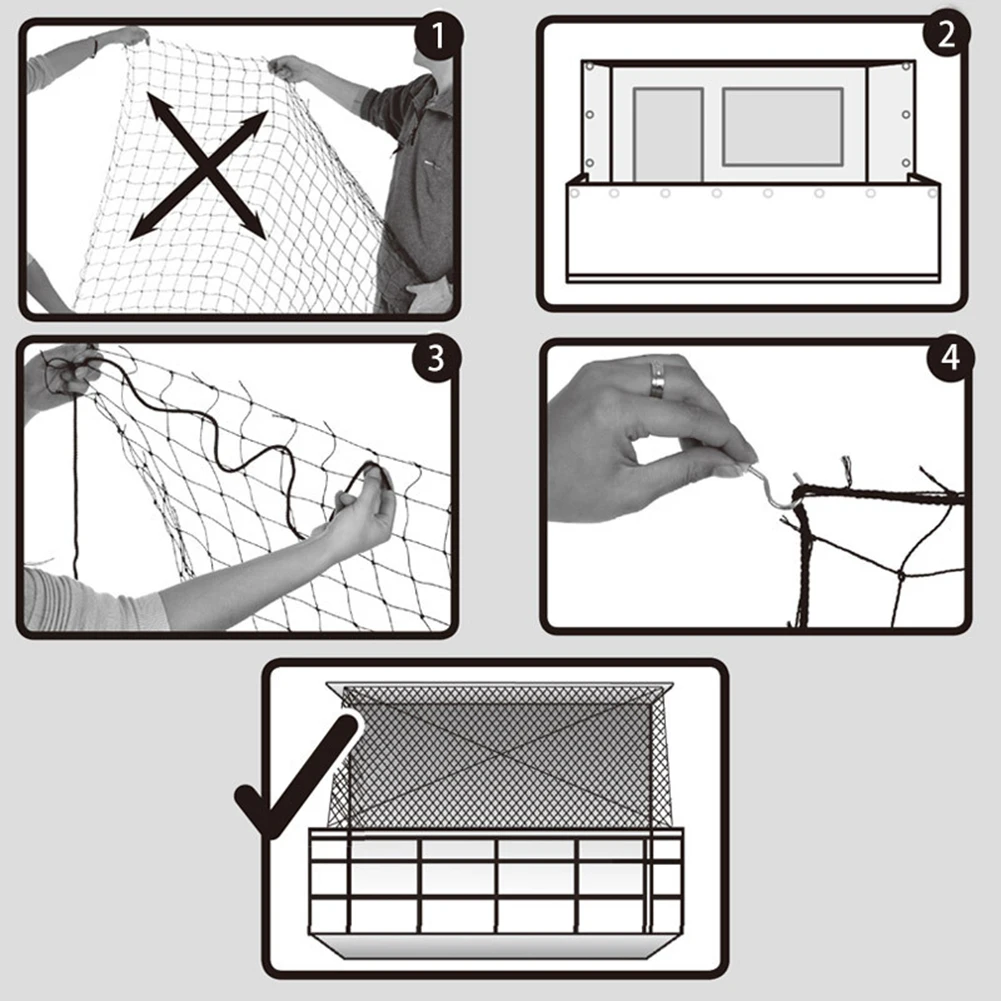 Cat Safety Net Cat Balcony Protection Net Sturdy Plastic Mesh Netting Gardening Net For Prevents Cats From Escaping Or Falling From Balcony