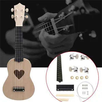 

DIY Ukuleles Beautiful Intellectual 3 Style Raw Wood Color Draw Musical Instruments Hands-On Ability Teaching Student