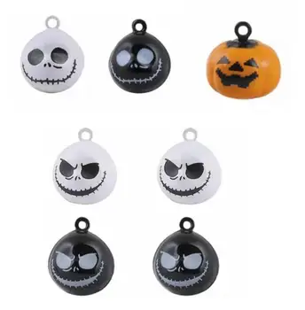 

10 pcs Halloween pumpkin Nightmare Before Christmas bell pendant Charm DIY Jewelry Making