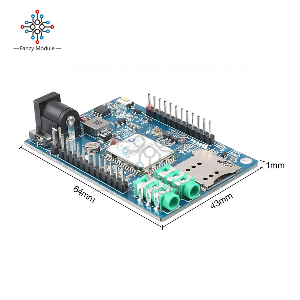 Diymore беспроводной модуль A7 GSM GPRS gps 3 в 1 модуль щит поддержка голосового короткого сообщения Универсальный для Arduino STM32 51MCU