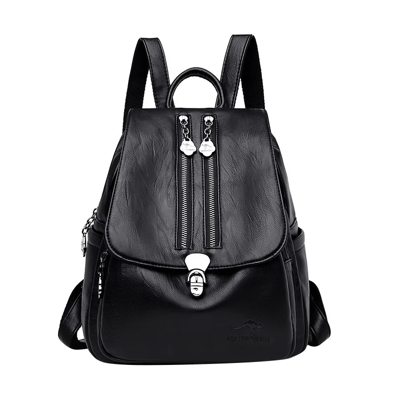 

Backpacks Women Stylish And Beautiful Double Protection Zipper With Lock Buckle Casual Backpack