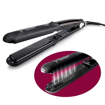 

Quick Heating Iron with wide 2 in 1 hair curler and straightener ceramic rotating curler hair electric curler professional