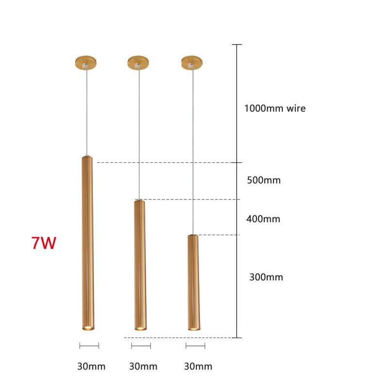 Pendant Lamp LED Long Tube Silver copper Rose Golden Island Bar Counte Shop Room Kitchen Fixtures Hanglamp Luminaire Light pendant lights,vintage pendant lights