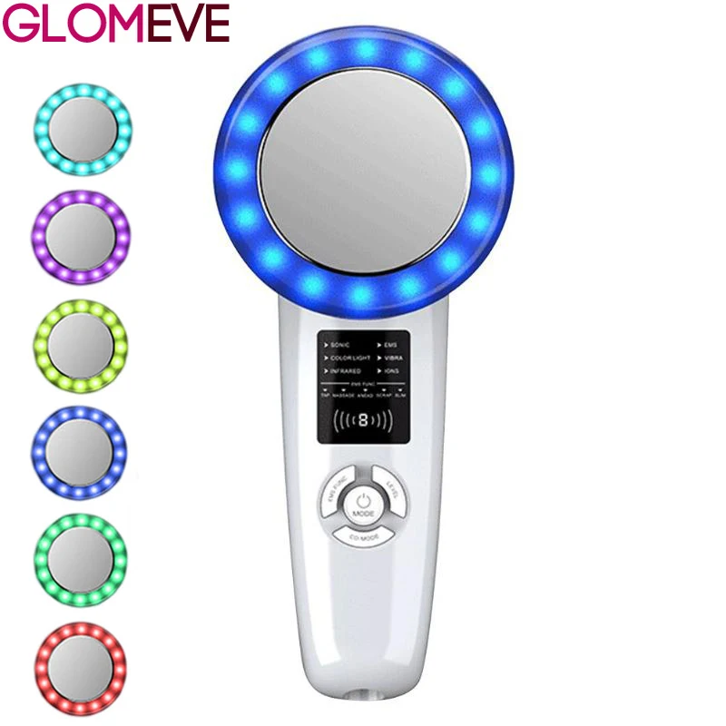 

6 In 1 Ultrasound Cavitation Body Slimming Massager Weight Loss Anti-Cellulite Fat Burner Galvanic Infrared EMS Therapy Machine