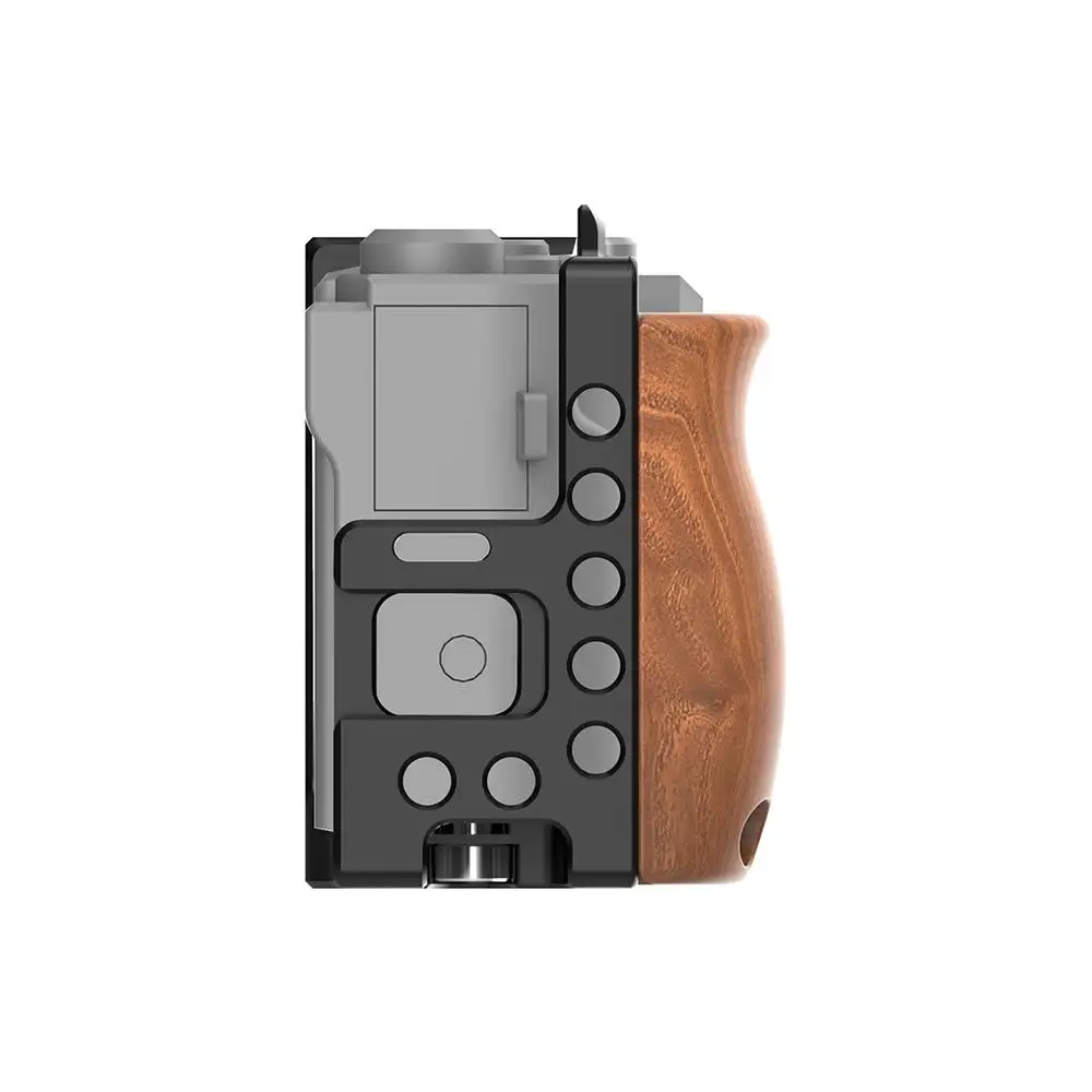 UURig крепление для холодного башмака для Canon G7X Mark III камера C-G7XMarkIII клетка Rig рамка Корпус стабилизатор деревянная ручка рукоятка r60