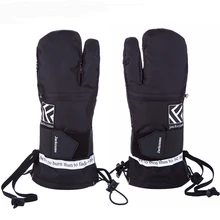 Перчатки горнолыжные перчатки Лыжные перчатки зимние теплые водонепроницаемые снежные перчатки с веревкой против потери для катания на лыжах сноуборде гонок теплые зимние перчатки с подогревом