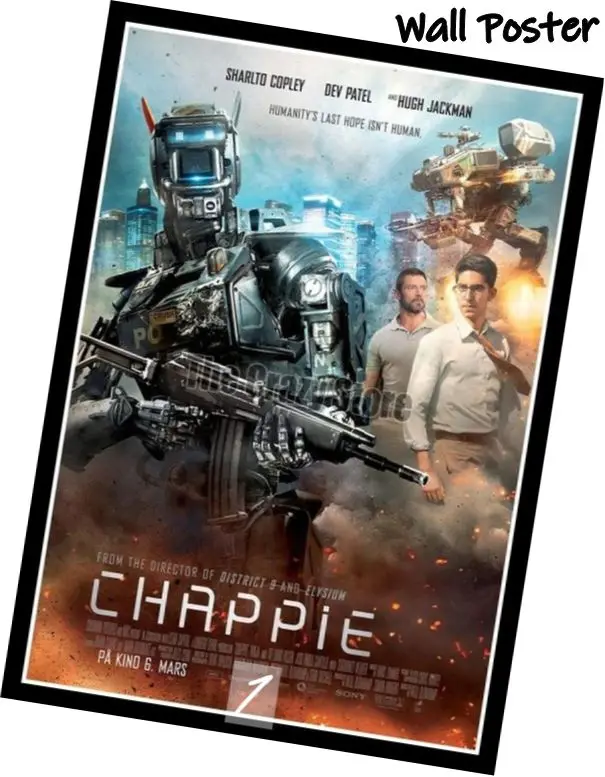 Chappie классический фильм белая крафт-бумага картина художественный Принт плакат Настенная картина для домашнего декора 42X30 см