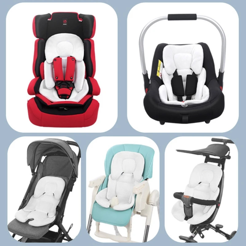 Baby Stroller Cushion Infant Car Seat Insert Head Body Support Pillow Pram Thermal Mattress Mesh Breathable Liner Mat Neck best baby stroller accessories	