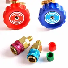 AC Diagnostic Manifold Freon Gauge Set Air Conditioning Tool For R134A R12 R22 R502 Refrigerants 1 sets r 134a a c manifold gauge air conditioning a c diagnostic tool with colored hose refrigeration kit car diagnostic tool