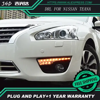 

Free shipping ! Case For Nissan Teana Fog lights DRL 12V LED Daytime Running Light Daylight Car styling