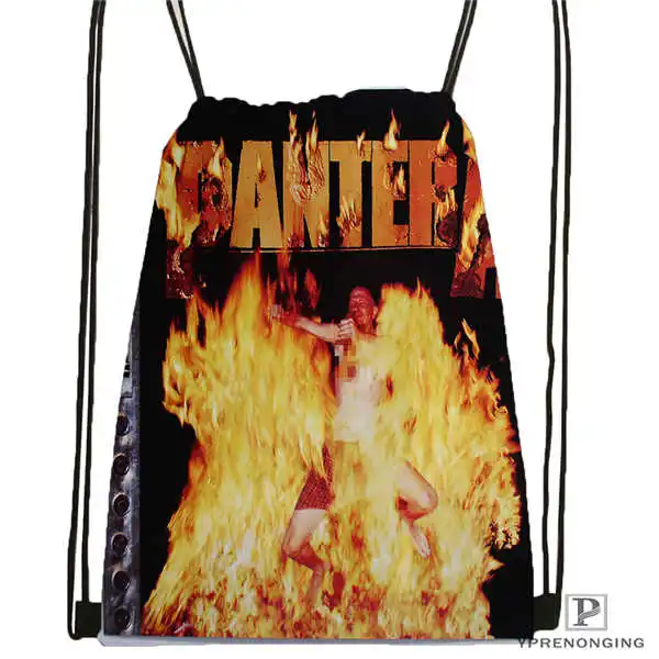 Drawstring Backpack Custom Pantera Final передняя крышка походная сумка на шнурке милый рюкзак для детей(черная спинка) 31x40 см#180531-04-42 - Цвет: Drawstring Backpack