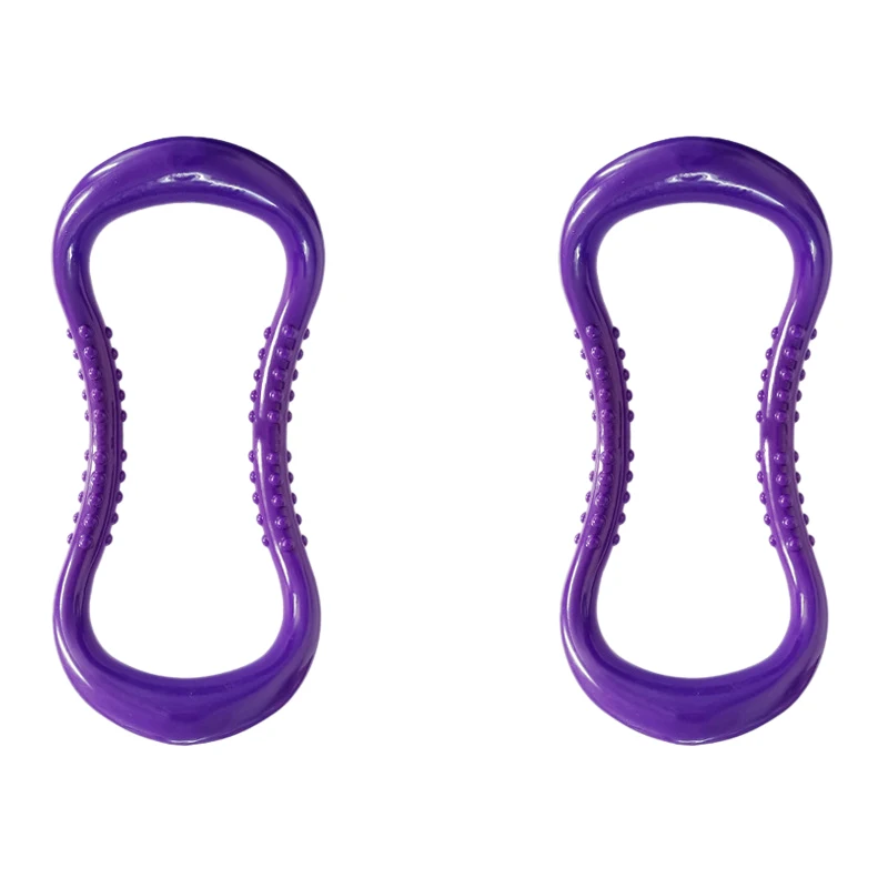 2Pcs Yoga Ring Pilates Ring Fitness Circle Training Resistance Support Tool for Massage Workout Pilates Bodybuilding Exercise