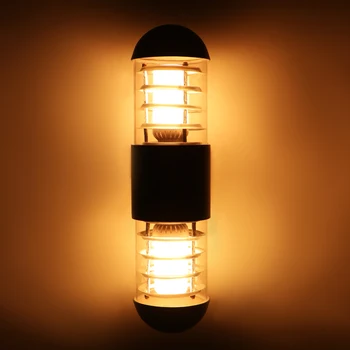 

Waterproof 24W Round Cover Double Head Garden Light Outdoor Waterproof Wall Light IP65 Wall Lamp Outdoor E27 Socket