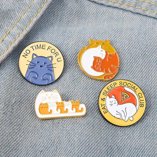 Round Insignia Enamel Pins Motivational Quote Brooches Cute Backpacks  Clothes Badge Lapel Pin Jewelry Gift for Friends Wholesale