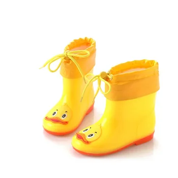 

Children's Rain Boots Boys Girls Baby Waterproof Shoes Autumn Winter Kids Boots Cartoon Animals Cute Water Shoes