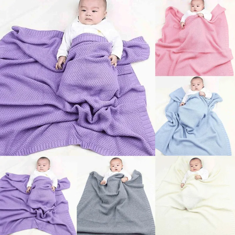 Brand New Baby Blanket Newborn Baby Infant Swaddle Wrap Warm Soft