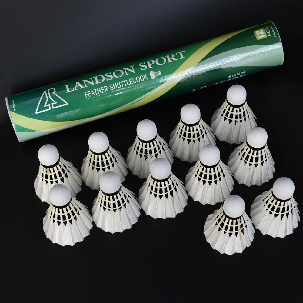 

Landson Various Types Badminton Class A Natural Duck Feather Badminton Ball Cork Ball Head Amateur & Professional Badminton