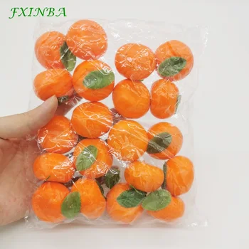 

FXINBA 20Pcs Mini Artificial Fruit Peach Foam Apple Cherry Pear Simulation Fake Fruit Model Props Party Kitchen Decoration Toys