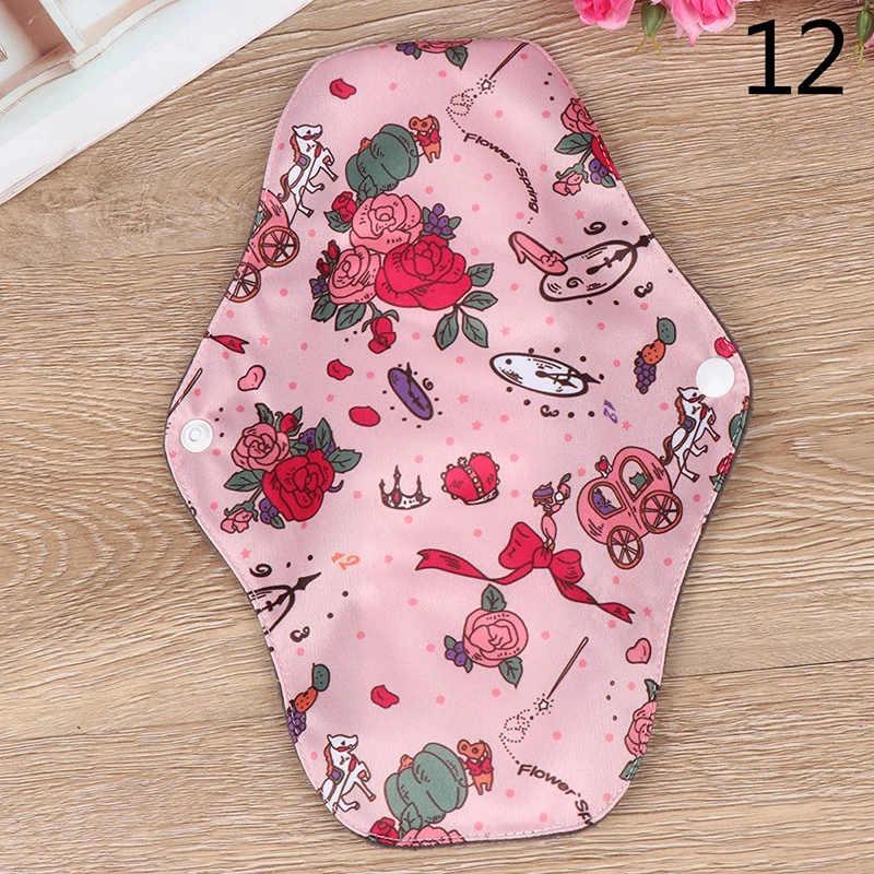 Washable Towel Pads Menstrual Pad Reusable Sanitary Menstrual Mama Pad Bamboo Cotton Cloth Feminine Hygiene Panty Liner - Цвет: 12