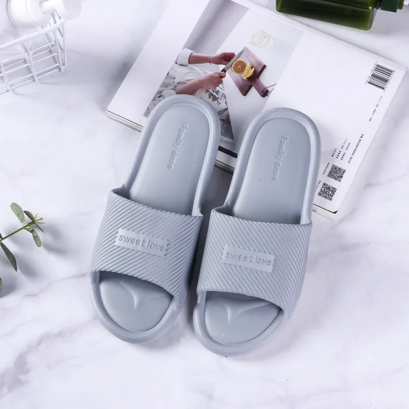 Slipper Female Indoor Non-Slip Men's Home Soft Bottom Bathroom Bath Home EVA Slipper Couple Mens House Shoes Men's Shoes
