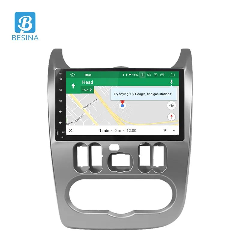Besina в тире Android 9,0 автомобильный dvd-плеер для Duster Dacia Logan Sandero GPS навигация 1 Din автомобильный Радио Стерео 10," мультимедиа