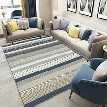Nordic Carpets Soft Modern Minimalist Coffee Table Blanket Rectangular Mat Bedroom Rug Anti-slip Carpet for Living Room Decor