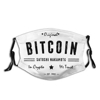 

Bitcoin Satoshi Crypto Logo Non-Disposable Mouth Face Mask Dustproof Mask Protection Mask Respirator Mouth Muffle