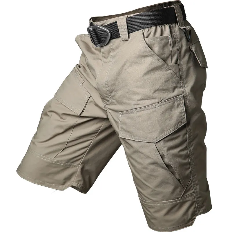 Summer Shorts Tactical Multi-pocket Hiking Cargo Shorts Men's Outdoor Sports Travel Camping Fishing Waterproof Shorts