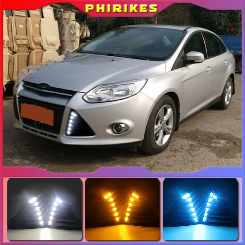 For Ford Focus 3 Mk3 20122015 Daytime Running Light For Focus Drl Led