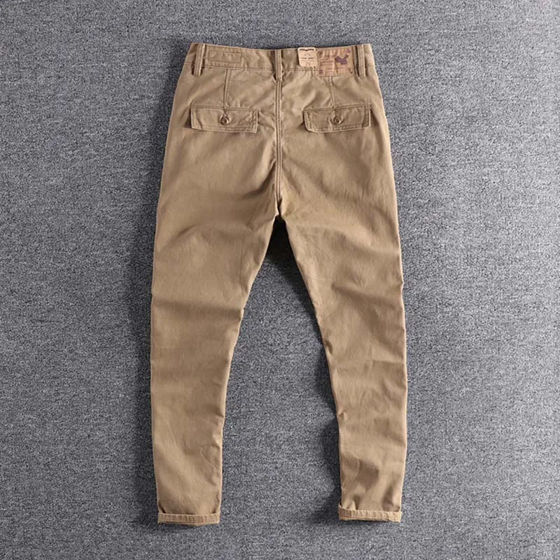 Новые тканые хлопковые тонкие брюки и мужские повседневные брюки, большие размеры, высокое качество, модный дизайнерский бренд,, XL