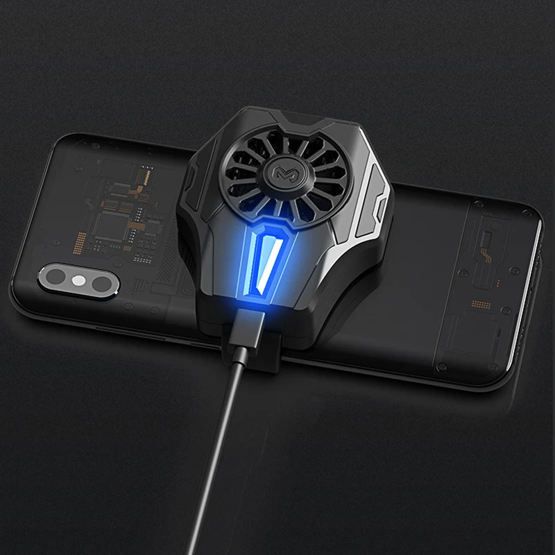  New MEMO Mobile Phone Radiator Cold Wind PUBG Controller Gamepad Cooling Fan For 67-90mm Smart Phon