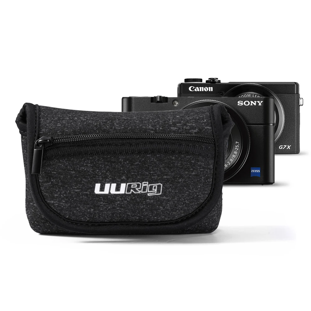 UURig R014 сумка для хранения камеры для Canon G7X Mark III sony RX100 VII портативный Vlog Камера Дорожная сумка с внешней молнией