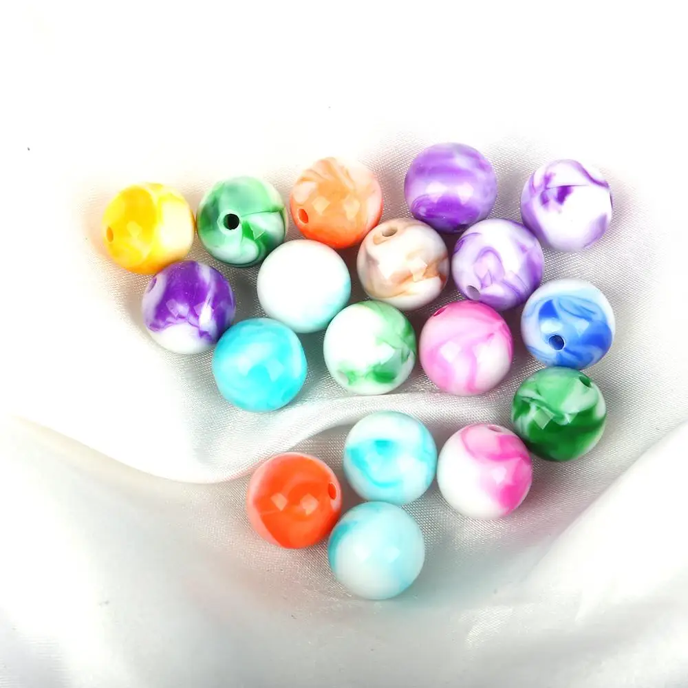 

Acrylic Beads /8/10/12/14/16mm Moire Spacer Beads for DIY Earring Bracelet Necklace Craft Jewelry Findings Accessories