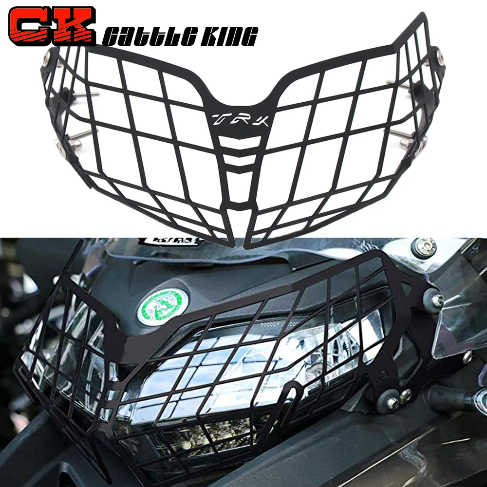 Motorcycle Headlight Headlamp Grille Shield Guard Cover Protector For Benelli Trk 502 502x TRK502 TRK502X Accessories | Автомобили и