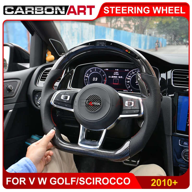 Светодиодный гоночный дисплей рулевое колесо для golf 6 Golf 7 Scirocco автостайлинг