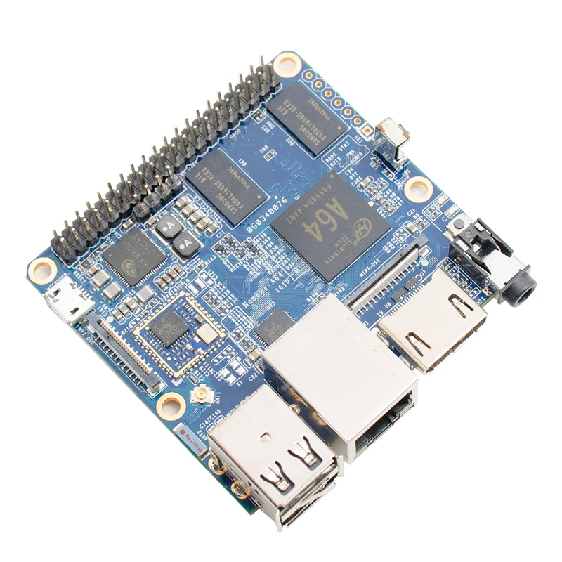 NanoPi Allwinner A64 макетная плата четырехъядерный Cortex-A53 бортовой гигабитный Ethernet карта